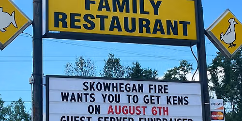 Skowhegan Fire Guest Servers at Kens Family Restaurant
