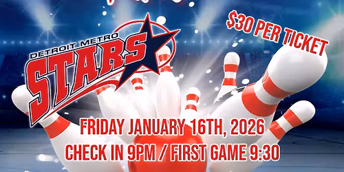 Detroit Metro Stars 14U Red Bowling Fundraiser