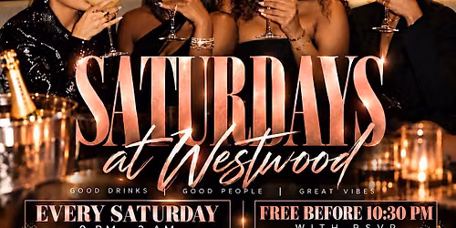 Saturday\u2019s at Westwood with @Sunnydayspresents