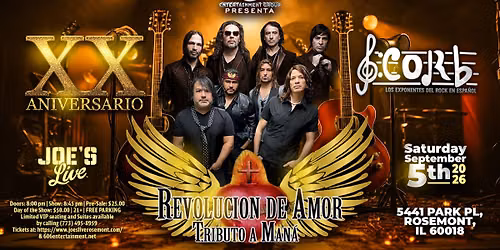 Revoluci\u00f3n de Amor **: 20 Years of Man\u00e1 \u2013 The Ultimate Tribute Celebration