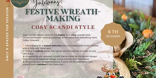 Julekrans: Scandi Inspired Christmas Wreath Workshop