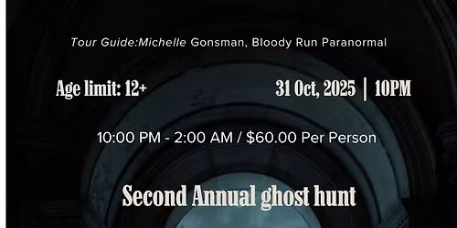 The Union Hotel 2nd annual Ghost Hunt