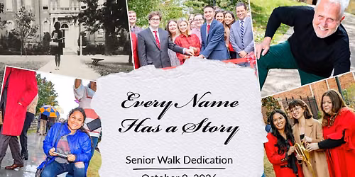 Class of 2024 Senior Walk Dedication