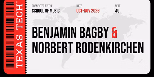 Benjamin Bagby and Norbert Rodenkirchen - TTU International Music Month
