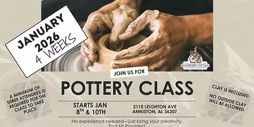 Beginner Wheel Throwing Pottery Classes 