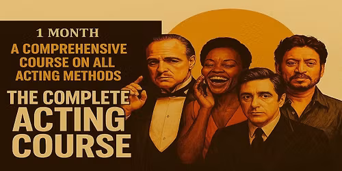 1 MONTH COMPLETE ACTOR COURSE