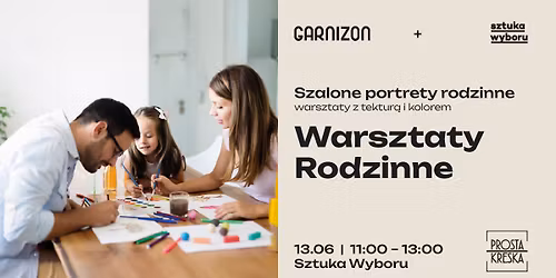 Warsztaty rodzinne Szalone portrety rodzinne - warsztaty z tektur\u0105 i kolorem