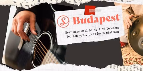 Sofar Budapest - handpan & guitar