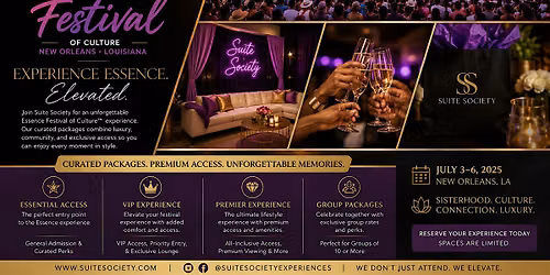 ESSENCE Music Festival 2026 Private Luxury Suite Experience | New Orleans,