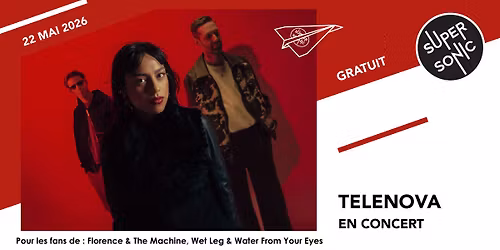 Telenova en concert au Supersonic (Free entry)