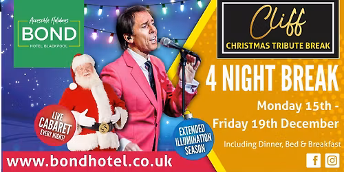 Jimmy Jermaine as Sir Cliff Richard Tribute Break at The Bond Hotel, Blackpool