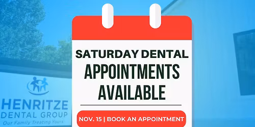 Saturday Dental Appointments Available | Nov. 15