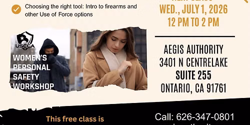 FREE Women's Personal Safety Class