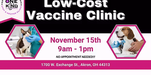 Low-Cost Vaccine Clinic!!
