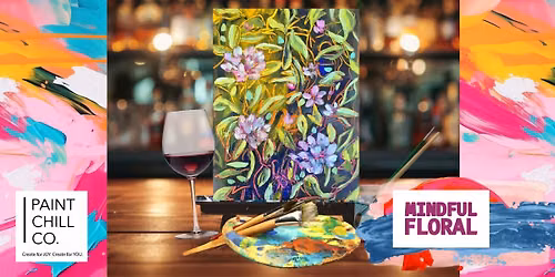 Portsmouth Paint \u2018n\u2019 Sip - \u201cMindful Floral\u201d