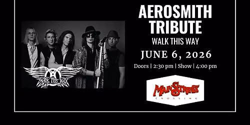 Aerosmith Tribute called Walk This Way | Matinee | | LIVE at Main Street Crossing