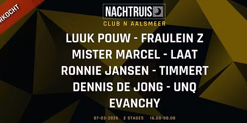 NACHTRUIS - 7 maart 2026