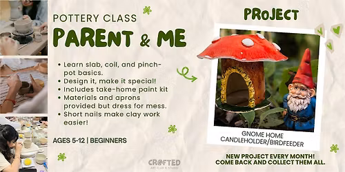 Parent & Me Pottery: Ceramic Gnome Homes