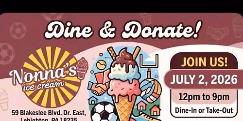 Dine & Donate at Nonna's Ice Cream