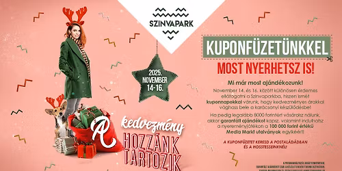 Novemberi kuponnapok a Szinvaparkban