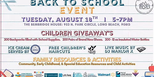 Scoops & Supplies: A Back to School Event