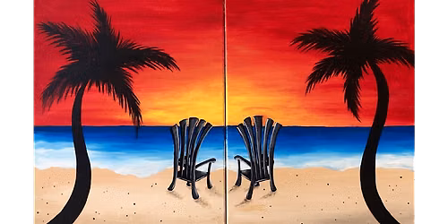 Sunset Beach Date - Paint and Sip in Orlando | Classpop!\u2122