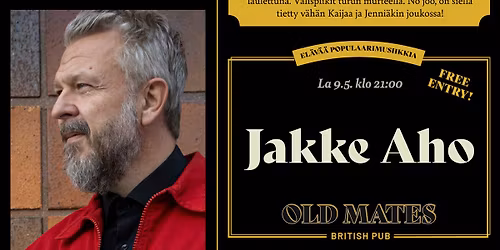 Jakke Aho @ Old Mates 9.5.
