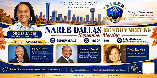 NAREB September Monthly Meeting: Building Stronger Communities Together