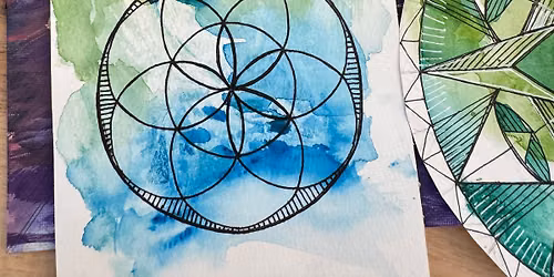 Inspired by Nature: Beginner\u2019s Mandala Watercolor Workshop