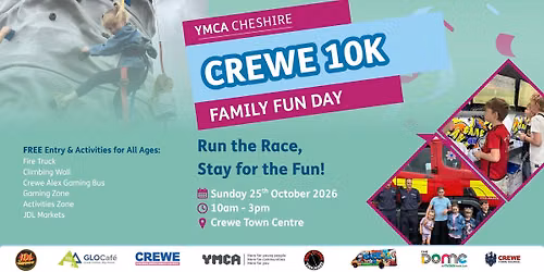 \ud83c\udfc3\ud83c\udf89 Crewe 10K & Family Fun Day 2026