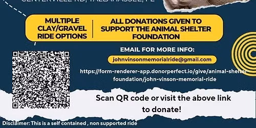 The John Vinson Memorial Ride for the Animals