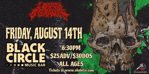 Stranger Attractions Presents SIX FEET UNDER w\/ FUMING MOUTH, FLESHER & 1 BODY 6 GRAVES!!