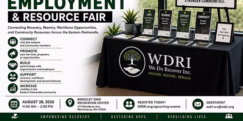 Eastern Panhandle Second-Chance Employment & Resource Fair