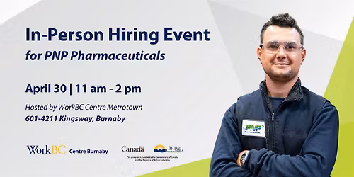 PNP Pharmaceuticals Hiring Event