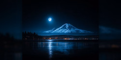 Full Moon over Rainier - Paint Along (& NA Sip)