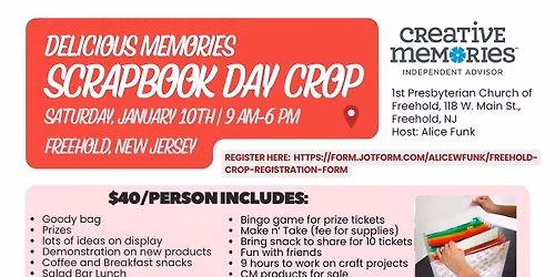 Delicious Memories Scrapbook Day Crop
