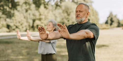 Tai Chi at Tree Top Village Walker - 'Give it up for'