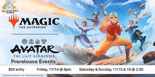 MTG Avatar: The Last Airbender Weekend Prerelease Event