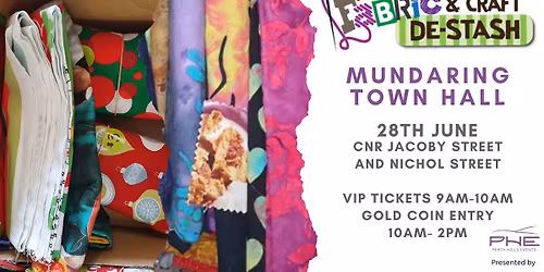 Mundaring Hills Fabric and Craft De- Stash