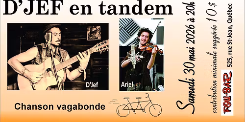 D'JEF en TANDEM  au Fou-Bar