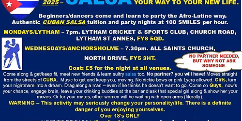 2025 - Salsa\/Afro-Latino Dance Lessons.