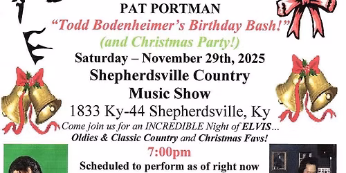 Bill Kelly Todd Bodenheimer and special guest pat portman 