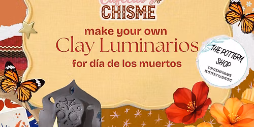 D\u00cdA DE LOS MUERTOS CLAY LUMINARIO NIGHT \ud83d\udd6f\ufe0f\ud83c\udf3c
