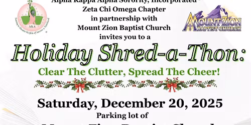 Holiday Shred-a-Thon