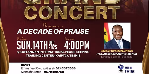 A decade of praise, a 10th anniversary grand concert
