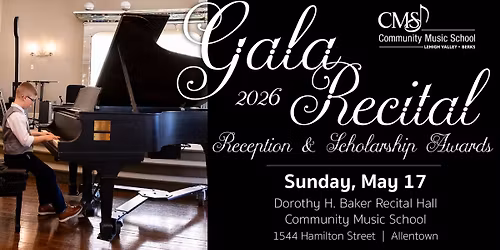 CMS Gala Recital & Scholarship Awards 2026