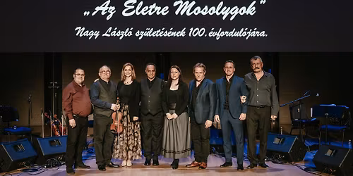 19:00 \u2013 Az \u00e9letre mosolygok \/ Irodalmi, zen\u00e9s est Nagy L\u00e1szl\u00f3 tisztelet\u00e9re