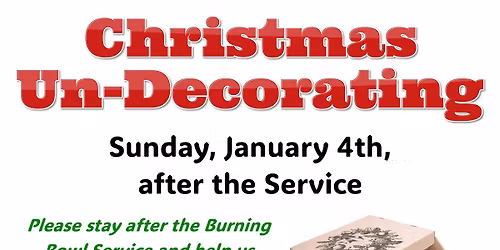 Christmas Un-Decorating