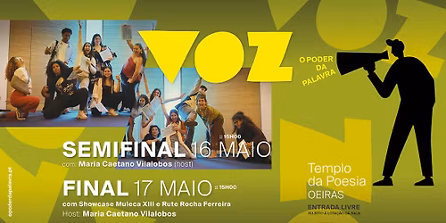 Voz \u2013 O Poder da Palavra: Semi-final e Final do Concurso de Eloqu\u00eancia, Escrita e Orat\u00f3ria