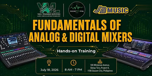 MANILA: FUNDAMENTALS OF ANALOG & DIGITAL MIXERS AUDIO SYSTEMS | PATCHING | SIGNAL FLOW | ROUTING | T
